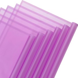 VOWOVOSDAY 20pcs Flower Wrapping Paper, 23x23in Waterproof Bouquet Wrapping Paper for DIY Crafts, Gift Packaging, Floral Bouquet (Purple02)