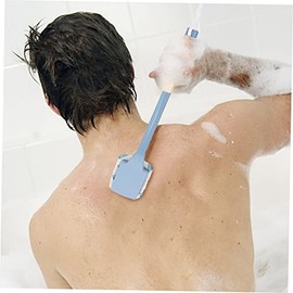 Balacoo 2piezas Cepillo De Exfoliante De Cuerpo Mango Limpiador De Espalda Para Baño Accesorio De Higiene Personal Para Remover Piel Muerta y Aceite Excesivo