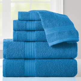 Stoneberry Home® 6-Piece Towel Set Cotton Blue