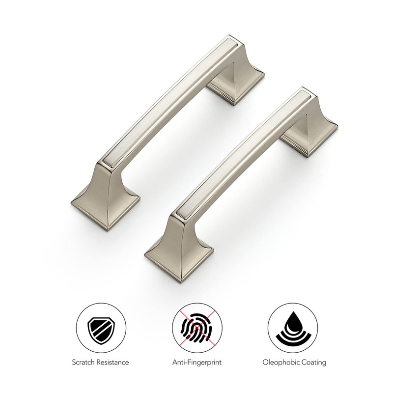 Ravinte 10 Pack Kitchen Cabinet Handles Drawer Pulls Brushed Nickel