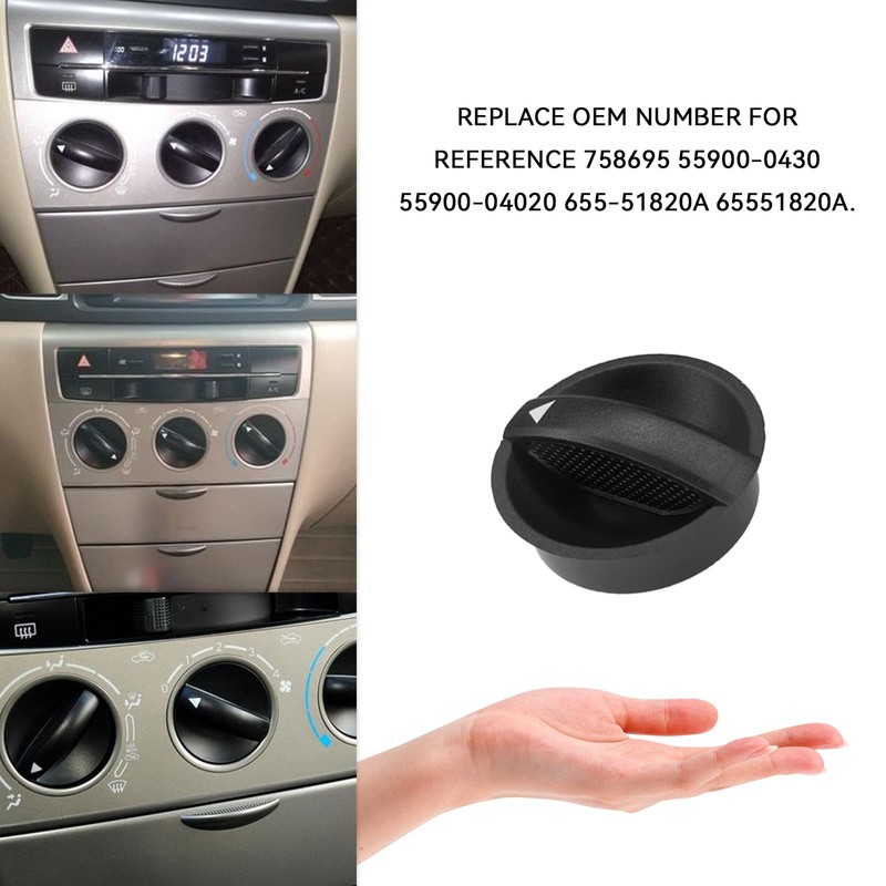 HHZL AC Control Knob Replacement for Tacoma Fan Heater, Blower