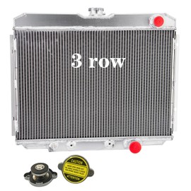 3Row Aluminum Radiators for 1967 1968 1969 1970 Ford Mustang Radiator for Ford Cougar Fairlane Ranchero XR7 V8 5.0L 7.0L 24"W Core