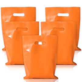 Perpereke home plastic party gift bags, 40 gift bags, bulk snack bags with handles, suitable for kids birthday party, thanksgiving, christmas,