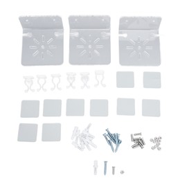 3pcs Acrylic Small Wall Shelf Floating Shelf for Security Cameras Clear Wall Shelves for Security Camera Speaker