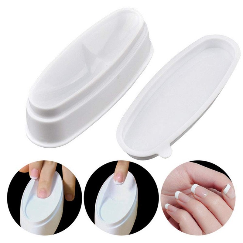 ANCLLO Nail Dipping Container Nail Powder Dipping Container White