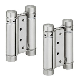 Gedotec Swing Door Hinge Swing Door Hinge for Unfolded Interior Doors | Flap Height 75 mm | Door Thickness 18-25 mm | Nickel-Plated Metal | Made in Germany | Pack of 2 - Hinges for Swing Doors