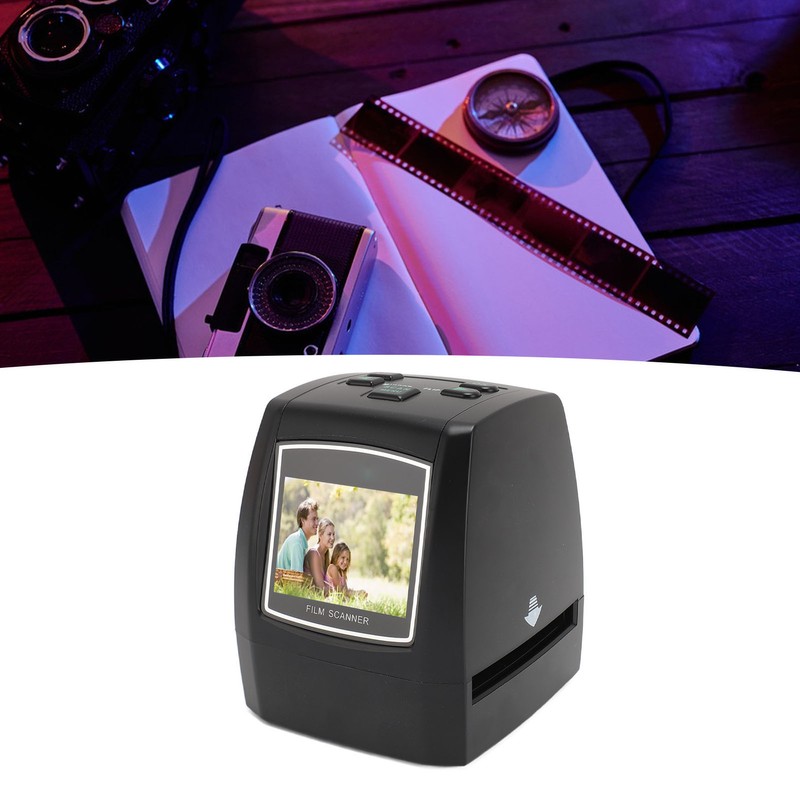 Film and Slide Scanner 22MP Interpolation 2.4 Inch LCD Screen