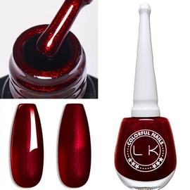 Dark Burgundy Nail Polish Quick Dry, Pearl Dark Red Nail Polish Long Wearing, Highly Reflective Wine Nail Polish , Dark Cherry Nail Polish Glossy, Deep Blood Red Gel Nail Polish for Women & Girls