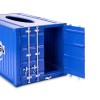 Shipping Container Style Tissue Box Metal Iron Storage Box Bluesize:
