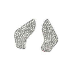 YUWATON Car Interior Shifter Gear Lever Bling Accessories Compatible with Volvo XC60 S60 V60 XC90 S90 Rhinestone Decals Sticker