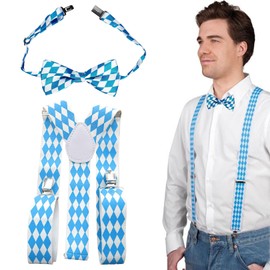 Oktoberfest Accessoires, Oktoberfest Herren Outfit, Oktoberfest Deko, Bayerische Hosenträger, Für Oktoberfeste Fasching Volksfest Junggesellenabschied Karneval Kostüm-Partys