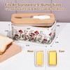 Fungi Fun Ceramic Mushroom Butter Dish with Lid and Knife,