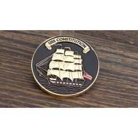 USS Constitution Once A Chief Always A Chief USN Navy CPO Challenge Coin