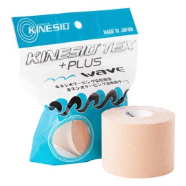 KINESIO K783113 Genuine Taping Kinesio Tex Plus Wave, 2.0 inches (50 mm) x 16.4 ft (5 m) Beige
