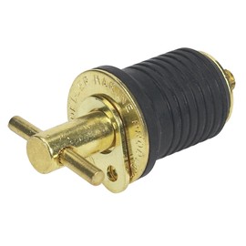Moeller Turn-Tite Boat Bailer Plug (1-Inch, Brass)