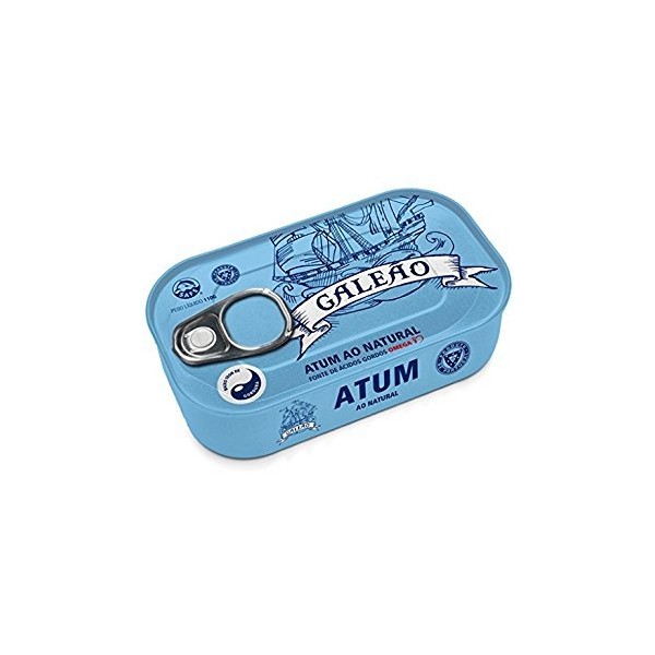 Canned 100% Natural Tuna"Galeao" 110g Product of Portugal (PACK 2)