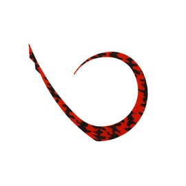 JACKALL F-0187 Bin Bin Switch T + Necktie, Master Curly, Shimashima Red
