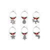 Excelsa For You Segna Calici Natalizi, Set di 6 Decorazioni