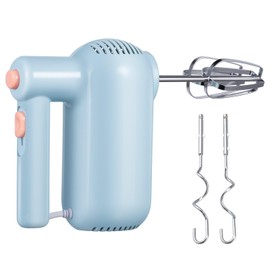 Hand Mixer Electric Handheld, 5-Speed Ultra Power Kitchen Mixer Handheld Mixer Appliances, Portable Lightweight, Stainless Steel Beaters and Dough Hooks for Baking Egg Salad Cookies Cakes Gift