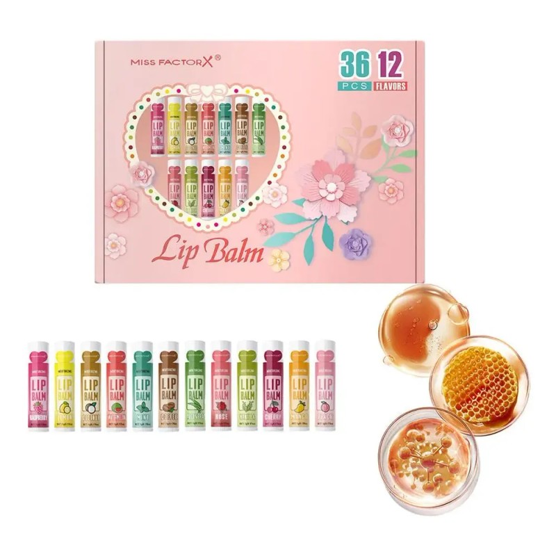 Set De Bálsamos Labiales 36 Unidades/caja, Cuidado Labial Hi
