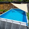 Vincreem Pool Canopy Sunshade with 6.2ft Adjustable Poles for 18