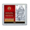 KOH-I-NOOR 8B-10H Graphite Pencil in Tin (Pack of 24)