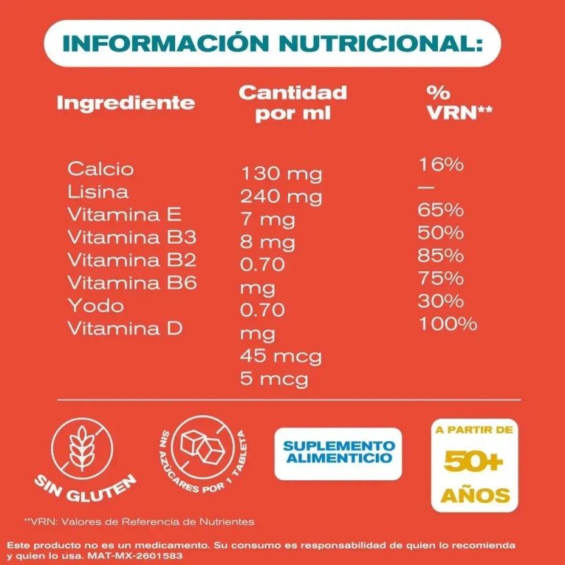 Jarabe Complete Kids Con Lisina 100 Ml Pharmaton Frutas
