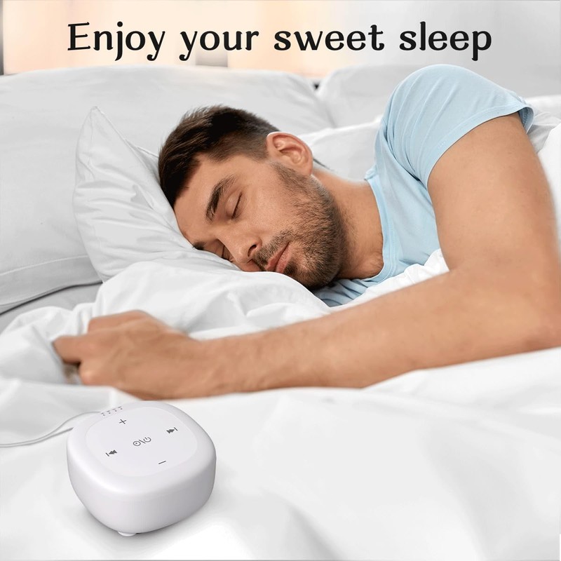 Plug-in White Noise Sound Machine with 30 Soothing Sounds Brown