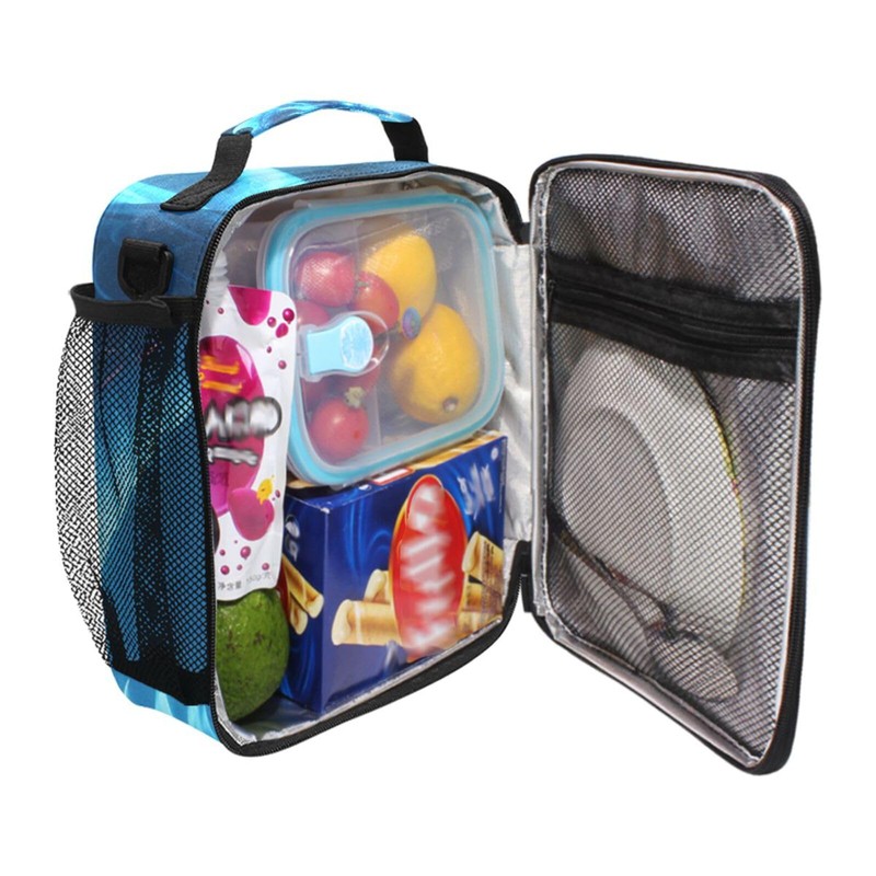 Dragon Blue Lightning Lunch Box Insulated Lunch Bag Prep Kids