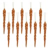 Christmas Concepts® 12cm Glitter Icicle Decorations Christmas Tree Trims (COPPER,