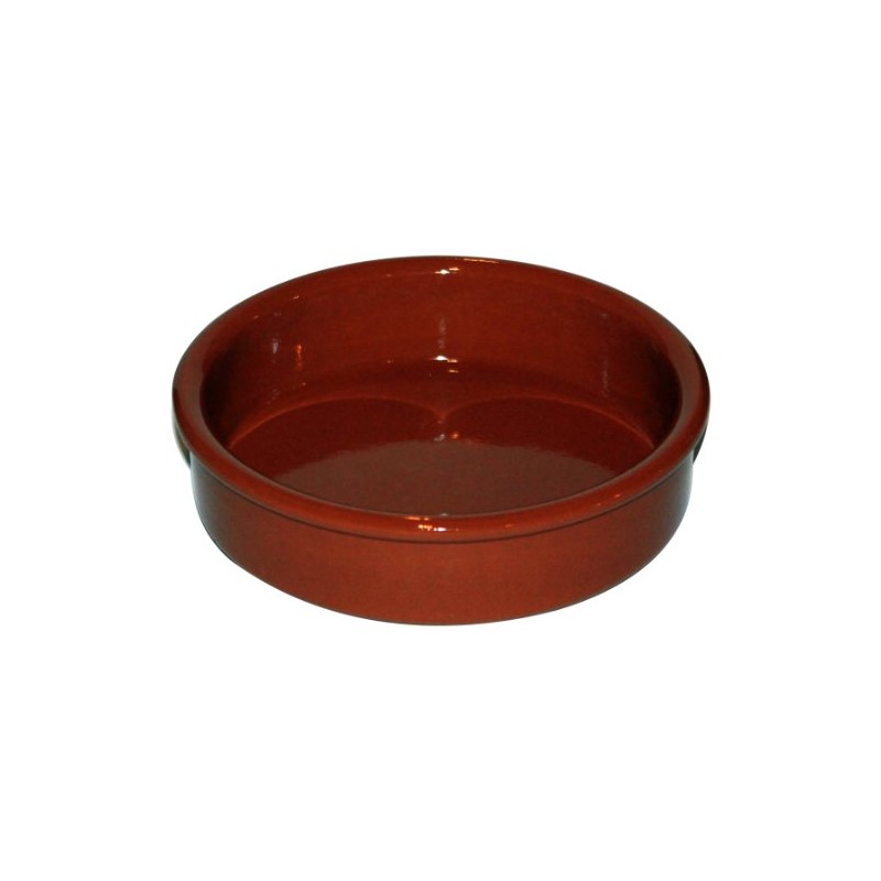 Amazing Cookware SB101 Natural Terracotta Round Dish, Brown, 13cm