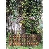 Black Bamboo Picket Garden Fence