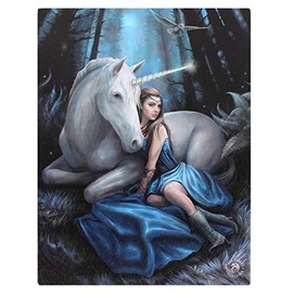 Canvas Plaque By Ann Stokes | Blue Moon | 19X25cm | pack of 1