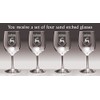 Cashman Irish Coat of Arms Wine Glasses - Set of