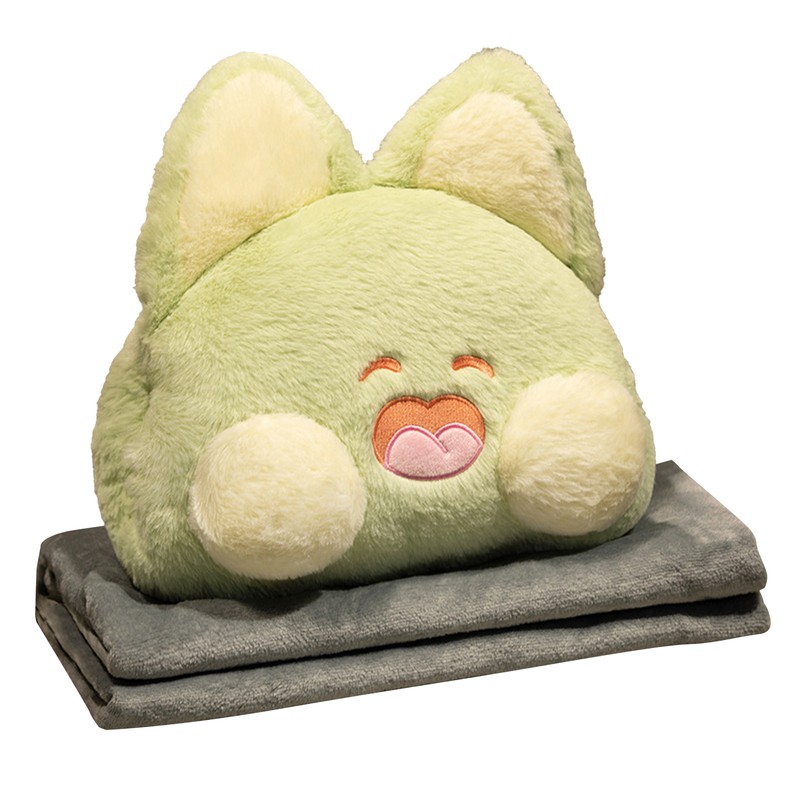Stuffed Animals Travel Blanket Pillow Set Soft Plush Hugging Pillow