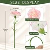 Pink Carnations Artificial Flowers 15pcs Real Touch Carnation Flowers Silk