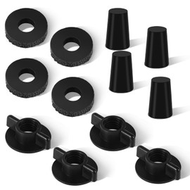 Replacement Kit Water Filter for Berkey, Including 4 Washers, 4 Rubber Blocking Plugs & 4 Wing Nuts Compatible with Berkey Gravity Filtration System Canada