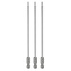 HARFINGTON 3pcs TT30 Security Torx Head Screwdriver Bit 6" (150mm)