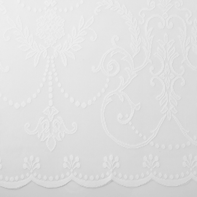 No. 918 Ariella Floral Lace Rod Pocket Curtain Panel, 58"