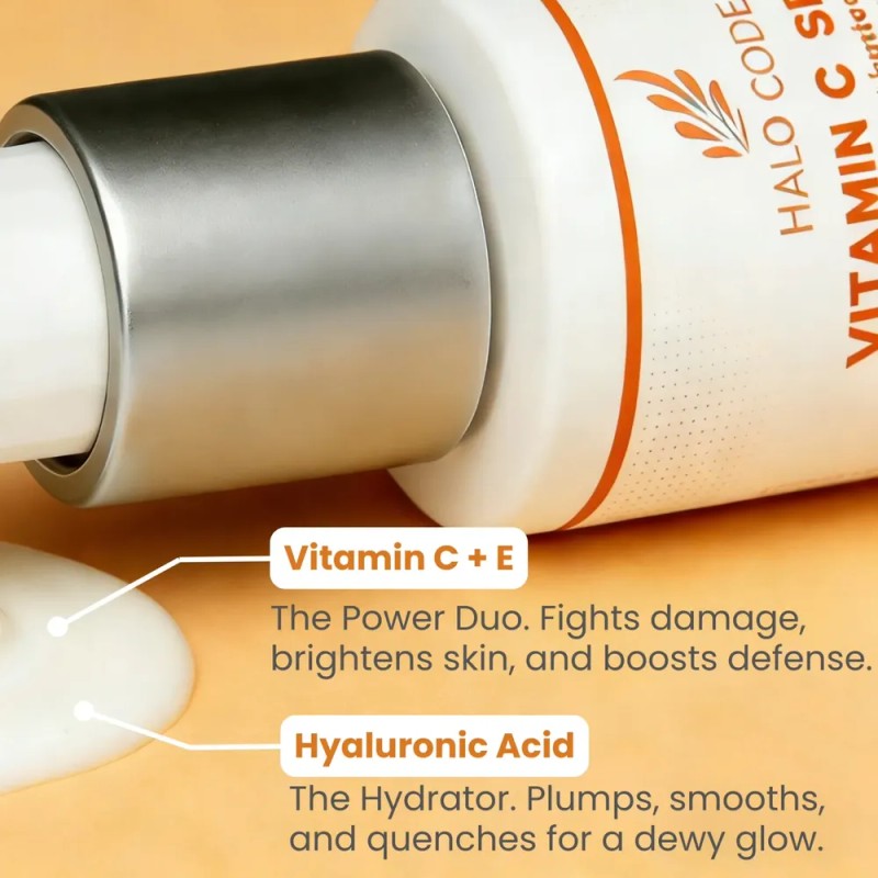 Sérum Facial: Vitamina C, Retinol, Ácido Hialurónico.