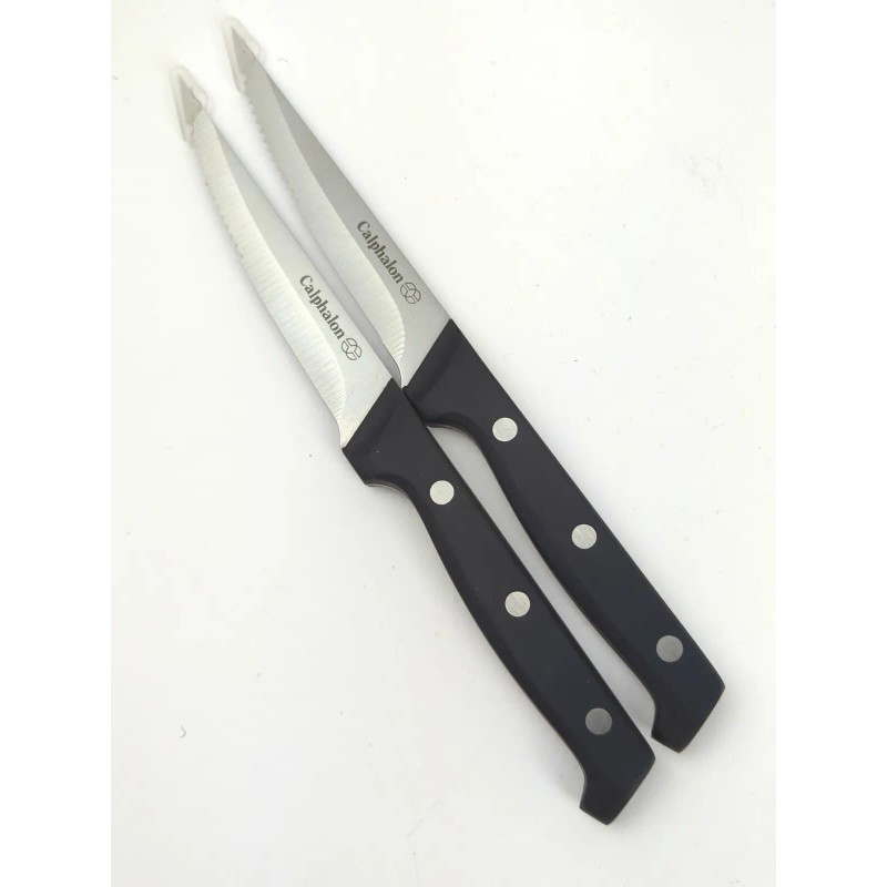 Calphalon 2pc CALPHALON Classic 4.5" Serrated STEAK Knife SET /