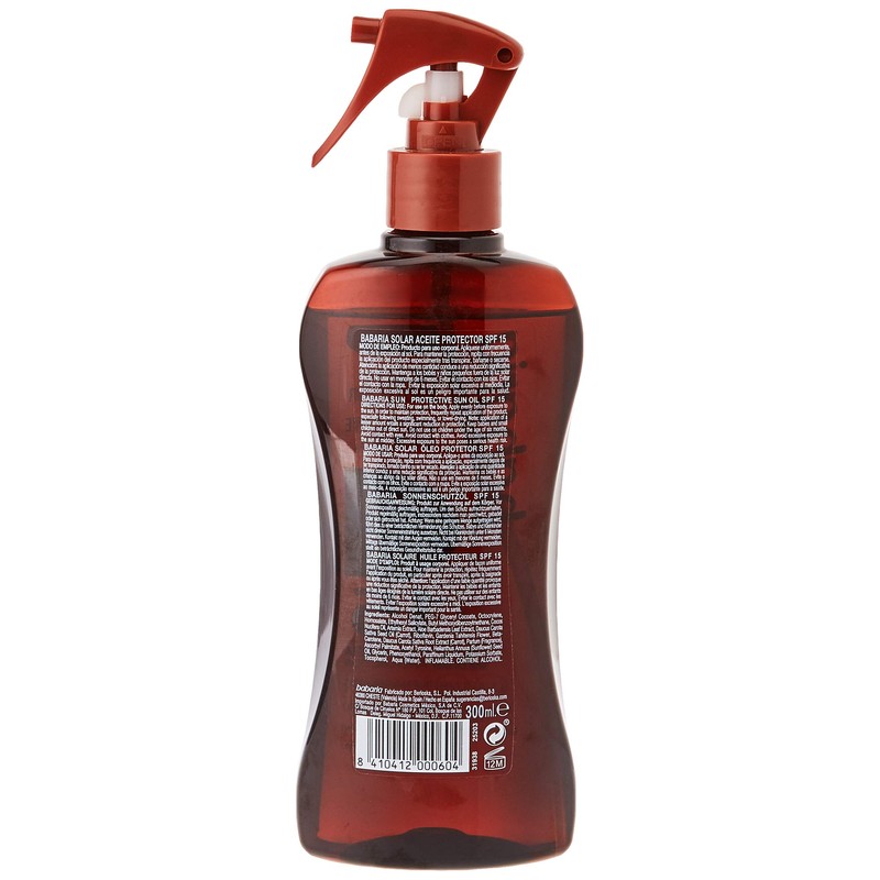 Babaria Monoi Tahiti Aceite Spf15 Proteccion Media 300 ml