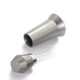 Wdt Tool, Espresso Distribution Tool, 8 Needles 0.4mm Espresso Coffee Stirrer Tool with Stand and Extra 4 needles (Silver)