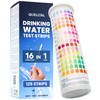 Quelltal 16-in-1 Water Test Strips - 125 Pieces for pH,