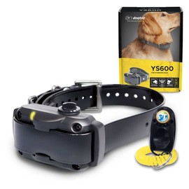 Dogtra YS600 Anti Bark Collar for Medium to Large Dogs, Adjustable 10 Intensity Levels, Vibration Warning, Low/High Stimulation, Waterproof, 2-Hour Quick Charge Rechargeable Battery, w/PetsTEK Clicker