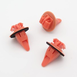 VVO Fasteners Orange Plastic Clips Tailgate Exterior Trim Trim Compatible with Some Toyota RAV4 (Pack of 10 Clips)