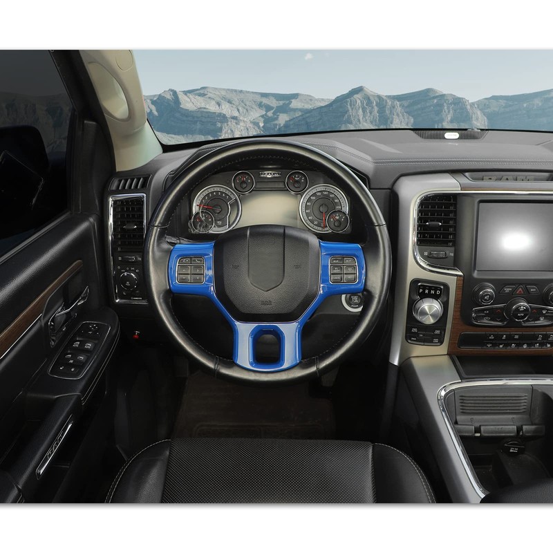 SQQP Steering Wheel Cover Trim Interior Decoration Accessories for 2011-2018