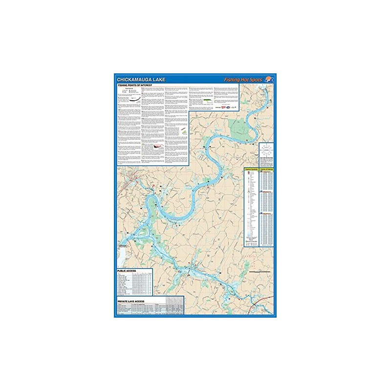 Chickamauga Fishing Map, Lake