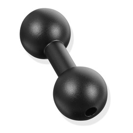 20mm to 20mm Ball Mount Arm, Black Aluminum Alloy Ball Adapter Double Balls Mount Extension Connector for Secure Attachment for Mounting Arm with 20 mm Connections Compatible with 20 mm Mounting Arms