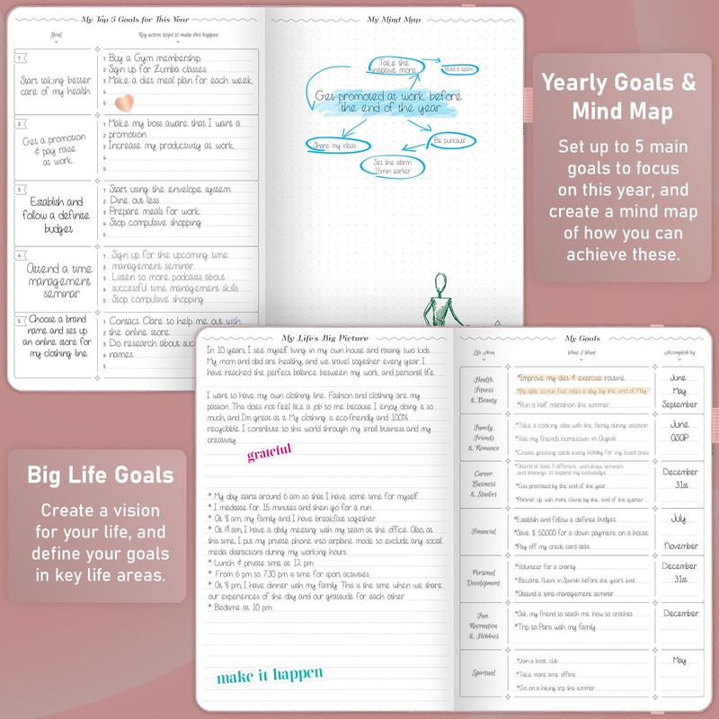 GoGirl Weekly Schedule Planner – Hourly Work & Life Planner
